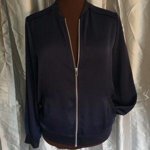 Navy lightweight women's Topshop bomber Size 6